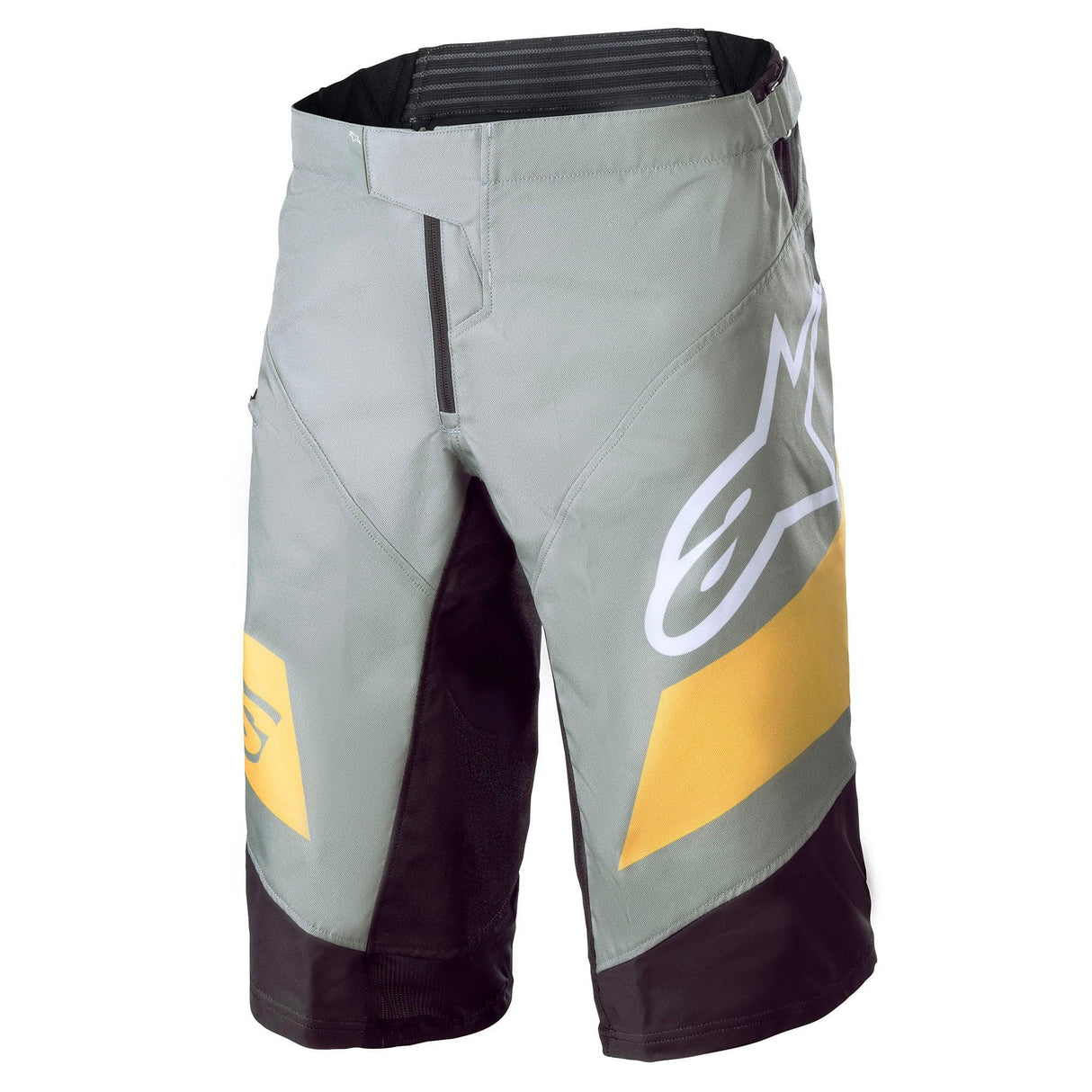 Alpinestars Racer Shorts 2022: Green Steel/Sulphur Yellow 40
