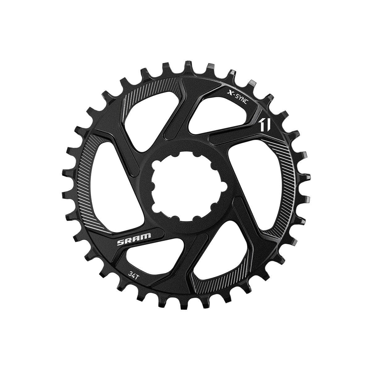 パーツ SRAM X-SYNC 2 EAGLE CHAINRING 38T 6mm Sram Chain Ring X-Sync 2 38T Direct Mount 6Mm Offset Alum Eagle
