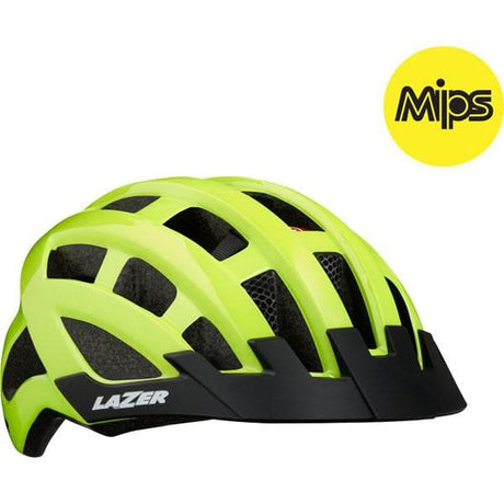 Lazer Compact DLX MIPS Helmet - Flash Yellow - Adult Uni-Size
