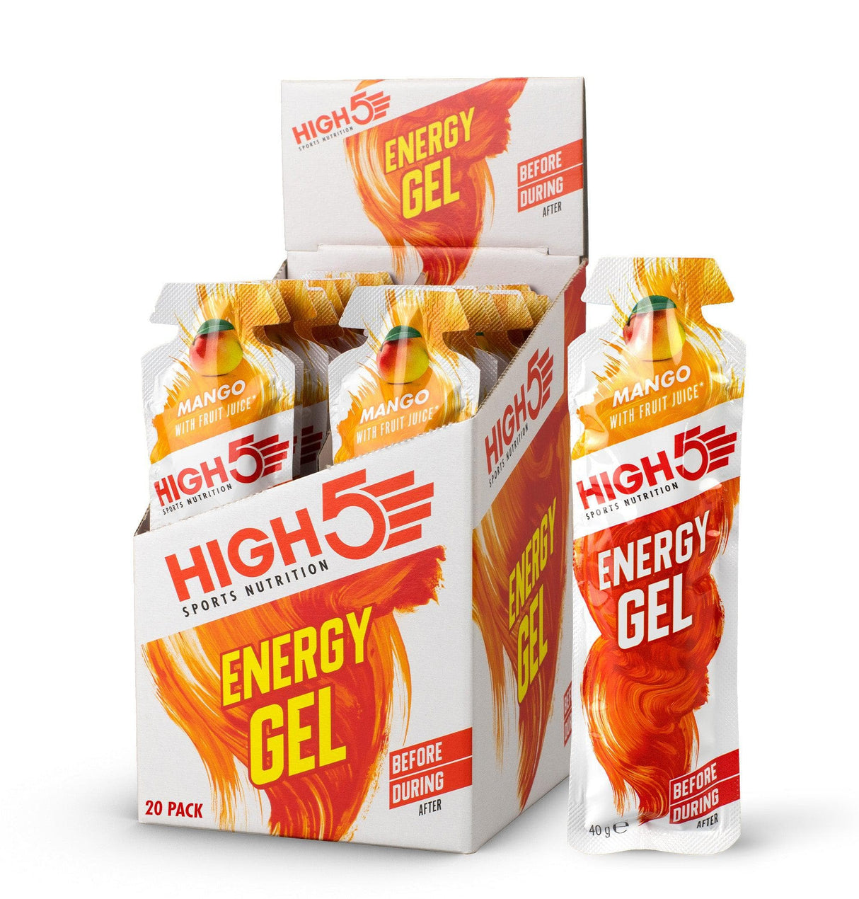High5 High5 Energy Gel (40g, x20, Mango)