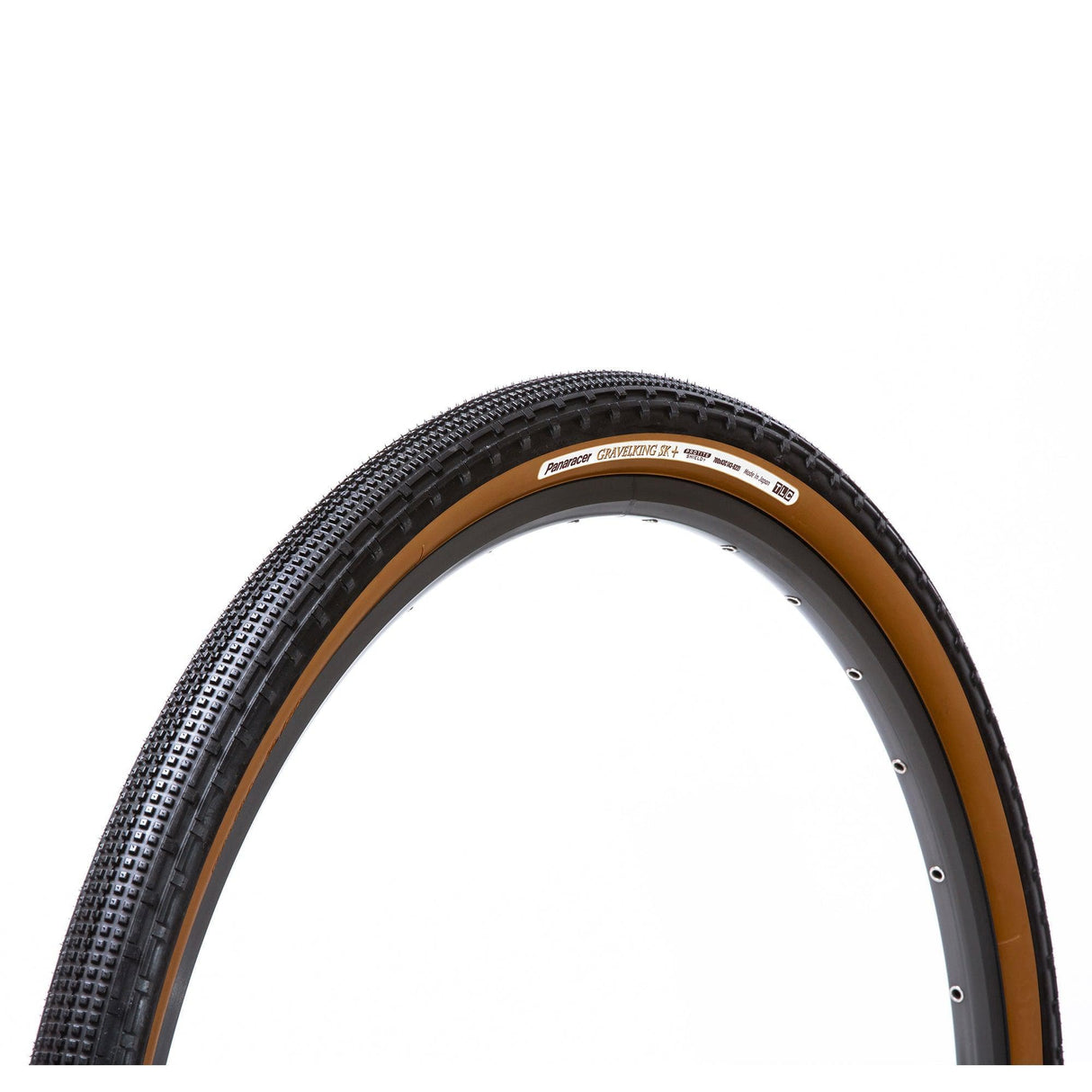 Panaracer Gravelking Sk+ Tlc Folding Tyre: Black/Brown 700X32C