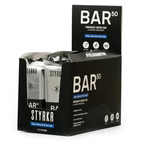 STYRKR BAR50 Date, Almond & Dark Chocolate Energy Bar x12