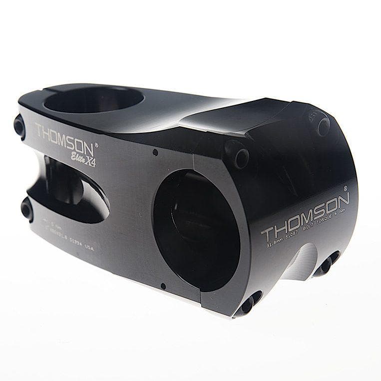 THOMSON MTB STEM X4 31.8 50mm 0°BLACK Thomson Elite Stem X4 Black 0 x 50 x 31.8 – BikeParts.co.uk