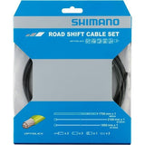 Shimano Spares Road gear cable set; OPTISLICK; coated inners; black
