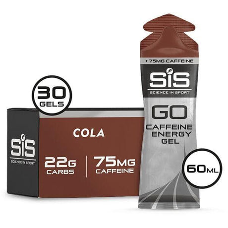 Science In Sport GO Energy + Caffeine Gel - box of 30 gels - cola