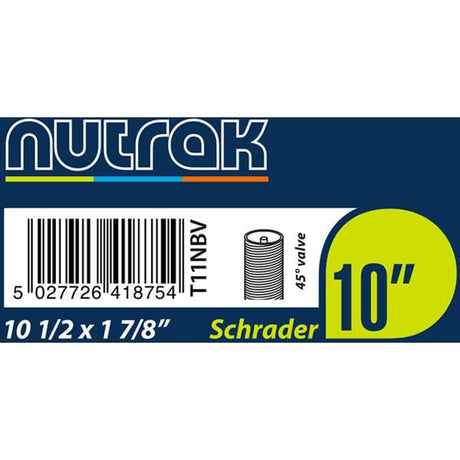 Nutrak 10 1/2 x 1 7/8 inch (270 x 47-203) Schrader inner tube with 45 degree valve