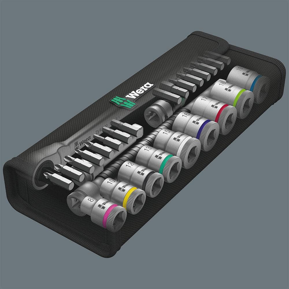 Wera Tools 8100 Ratchet Set W/Switch Lvr 3/8 Drive 29pcs