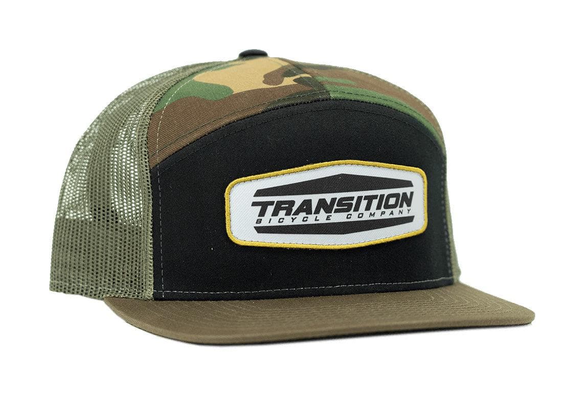 Transition TBC - 7 Panel Trucker Hat (Forest Camo)