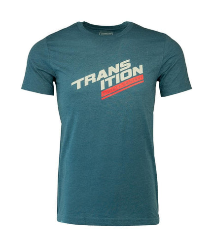 Transition TBC - T-Shirt: Transition Stack Logo (Deep Teal, S)