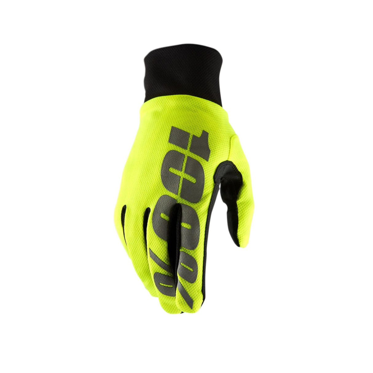 100% Hydromatic Waterproof Glove Neon Yellow XL
