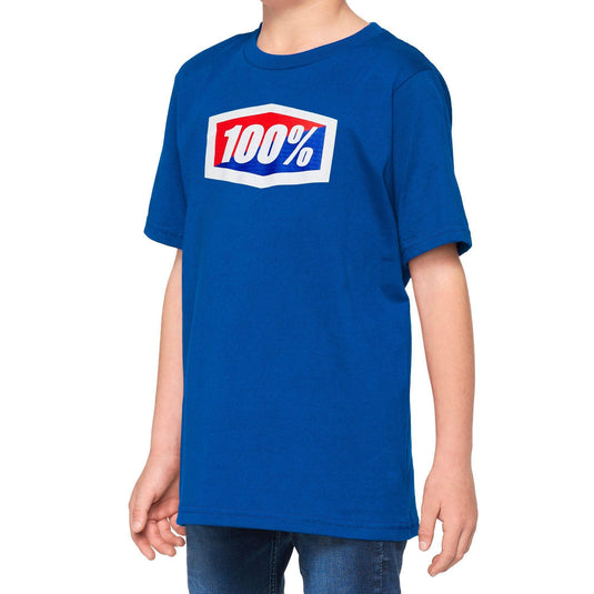 100% Official Youth T-Shirt Blue M