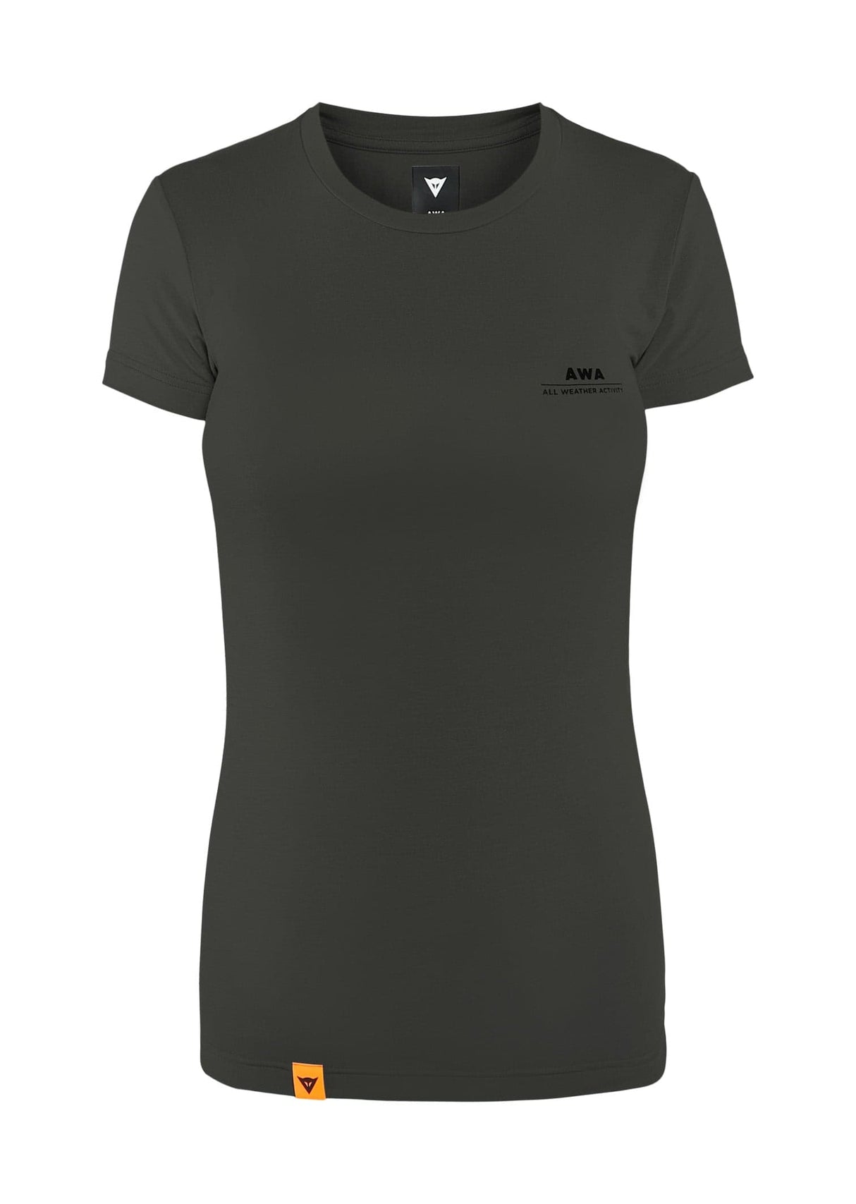 Dainese AWA BLACK Womens Tee T-Shirt (Black, S)