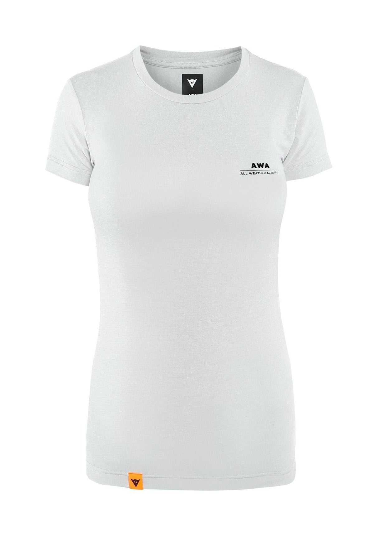 Dainese AWA BLACK Womens Tee T-Shirt (Cool Grey, S)