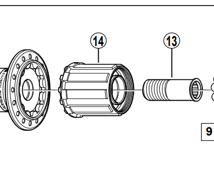 Shimano Spares FH-RM30 complete freewheel body; 7-speed