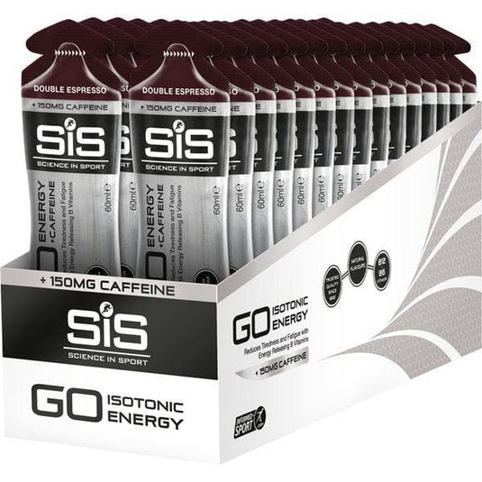 Science In Sport GO Energy + Caffeine Gel - box of 30 gels - double expresso