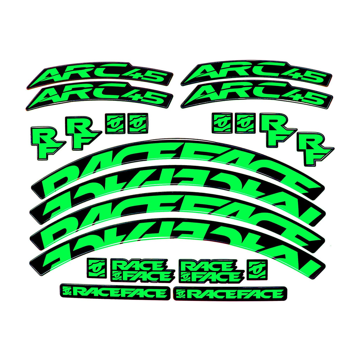 Arc / <i>A</i>Effect Rim Decal Kit 45mm Neon Green