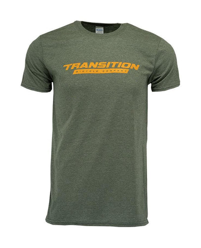 Transition TBC T-Shirt Heather Standard Logo (Green & Orange, XL)