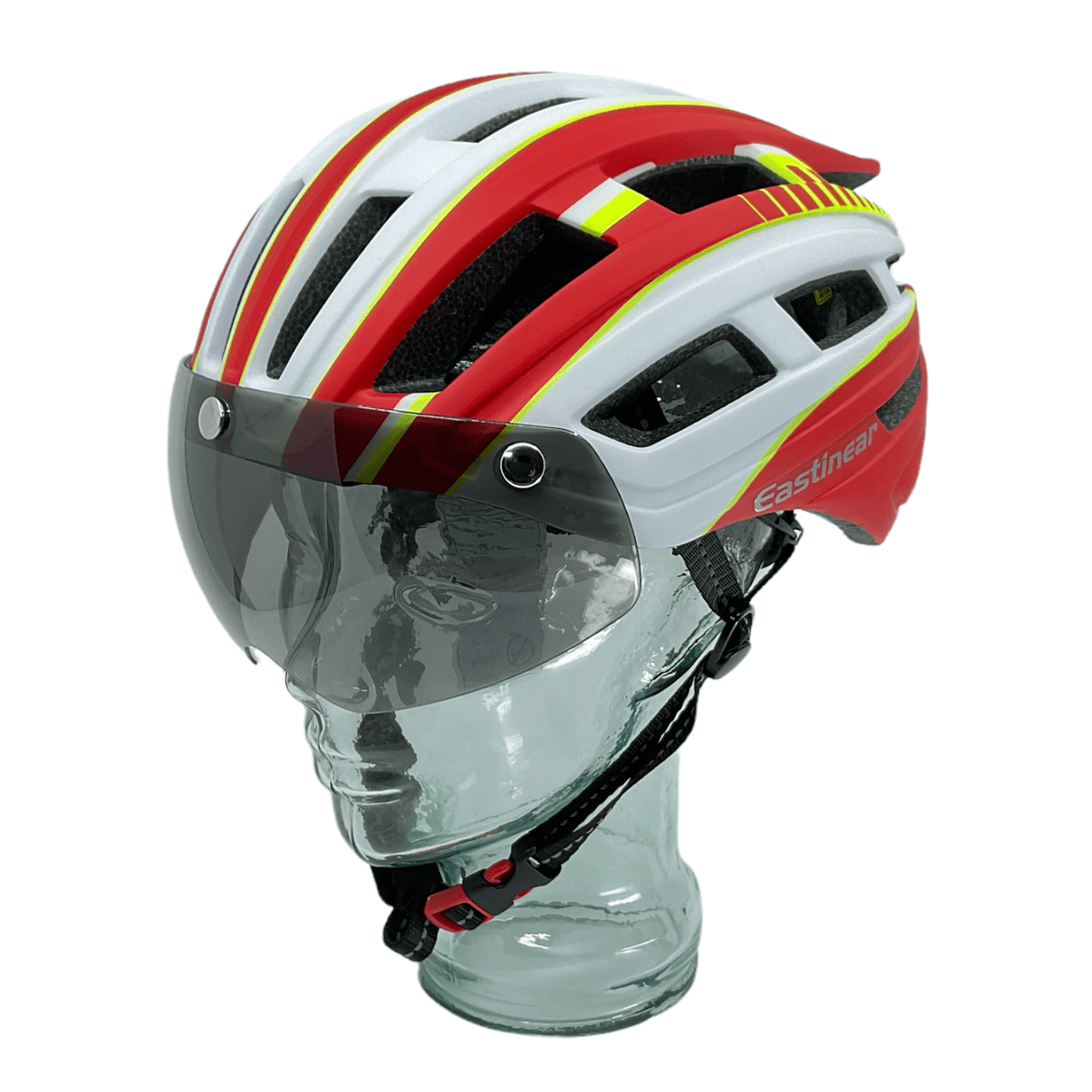 Eastinear Adult Helmet - White, Red, Yellow M/L 57-62cm