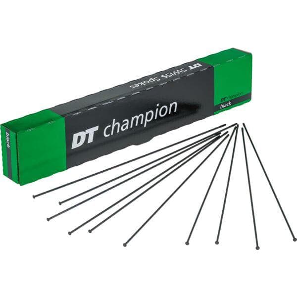 DT Swiss Champion Straight Pull black spokes 14g = 2mm box 20; 284 mm