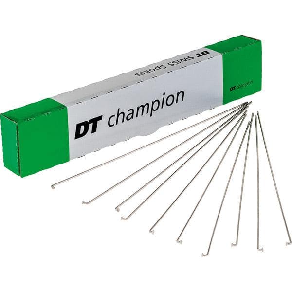 DT Swiss Champion silver spokes 14 g = 2 mm box 100; 182 mm