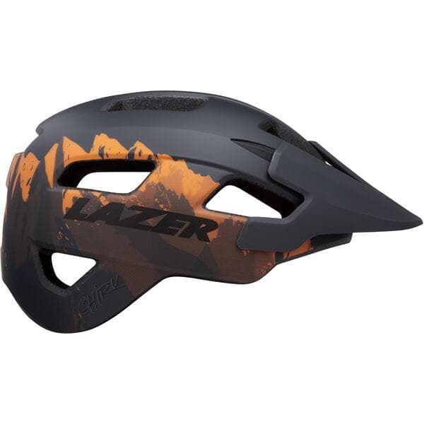 Lazer Chiru Mountain Biking Helmet - Matt Cobalt Orange