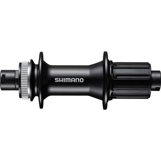 Shimano Deore FH-MT400 freehub; Centre-Lock mount; 148 x 12 mm thru-axle; 32 hole; black