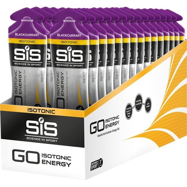 Science In Sport GO Isotonic Energy Gel - box of 30 gels - blackcurrant
