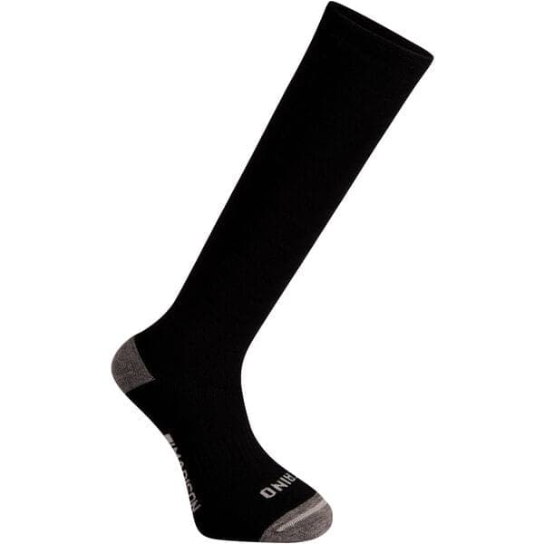Madison Isoler Merino deep winter knee-high sock - black - small 36-39