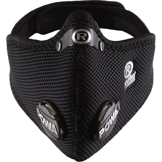 Respro Ultralight Mask with Powa Filter Valves - Black - Large