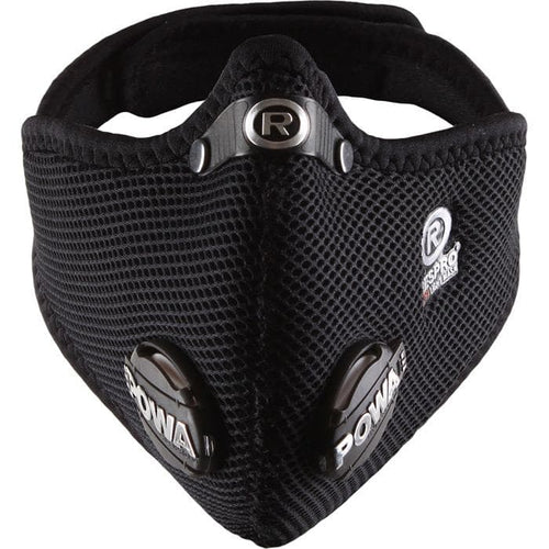 Respro Ultralight Mask with Powa Filter Valves - Black - X-Large