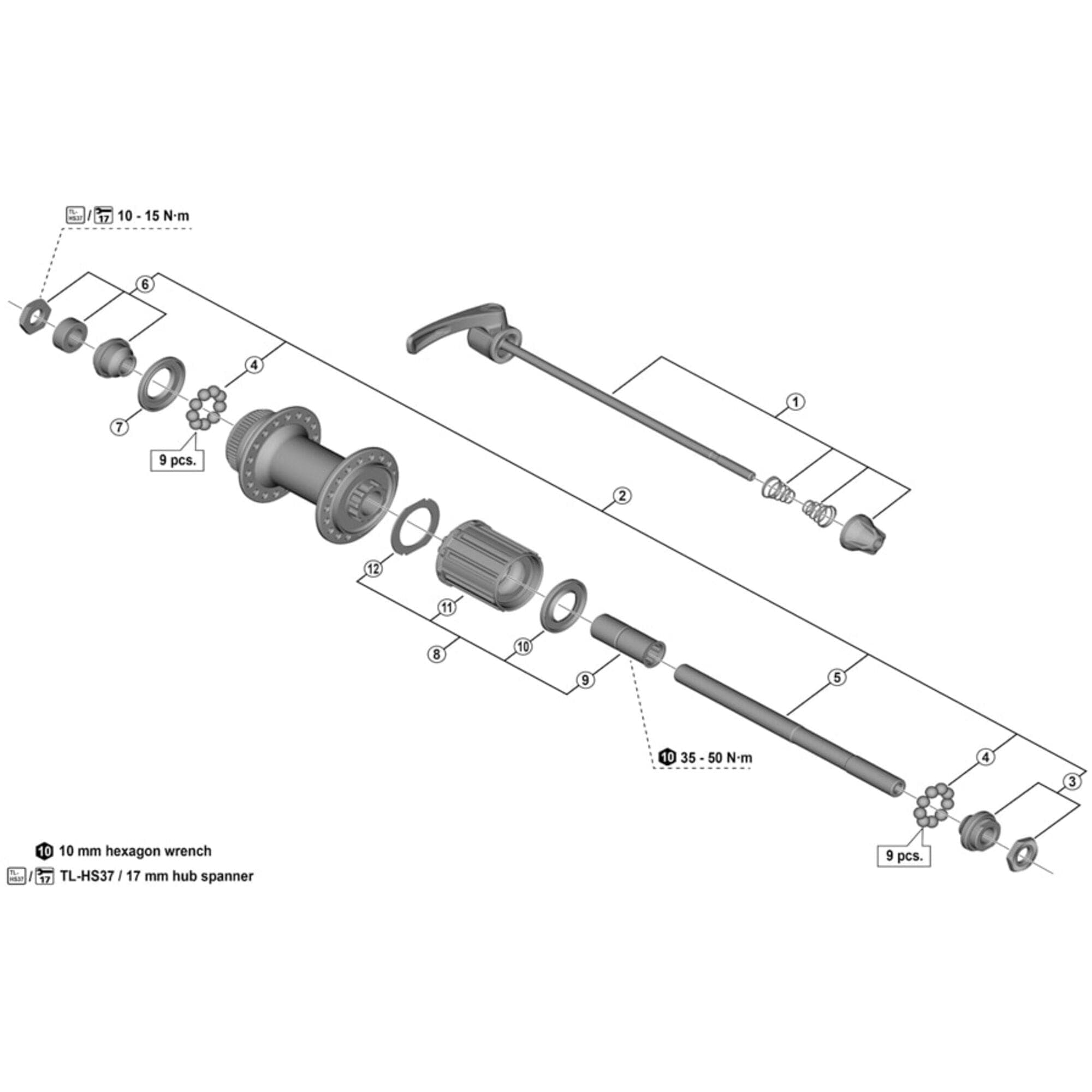 Shimano Spares 1/4 inch Ball Bearings; Pack of 18