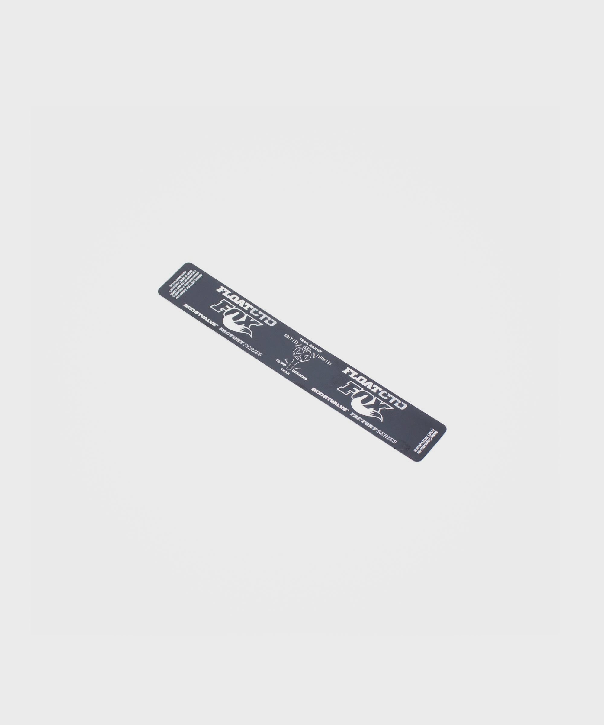 FOX Shock Float CTD Adj BV/XV Factory 2013 Decal - Black / Silver