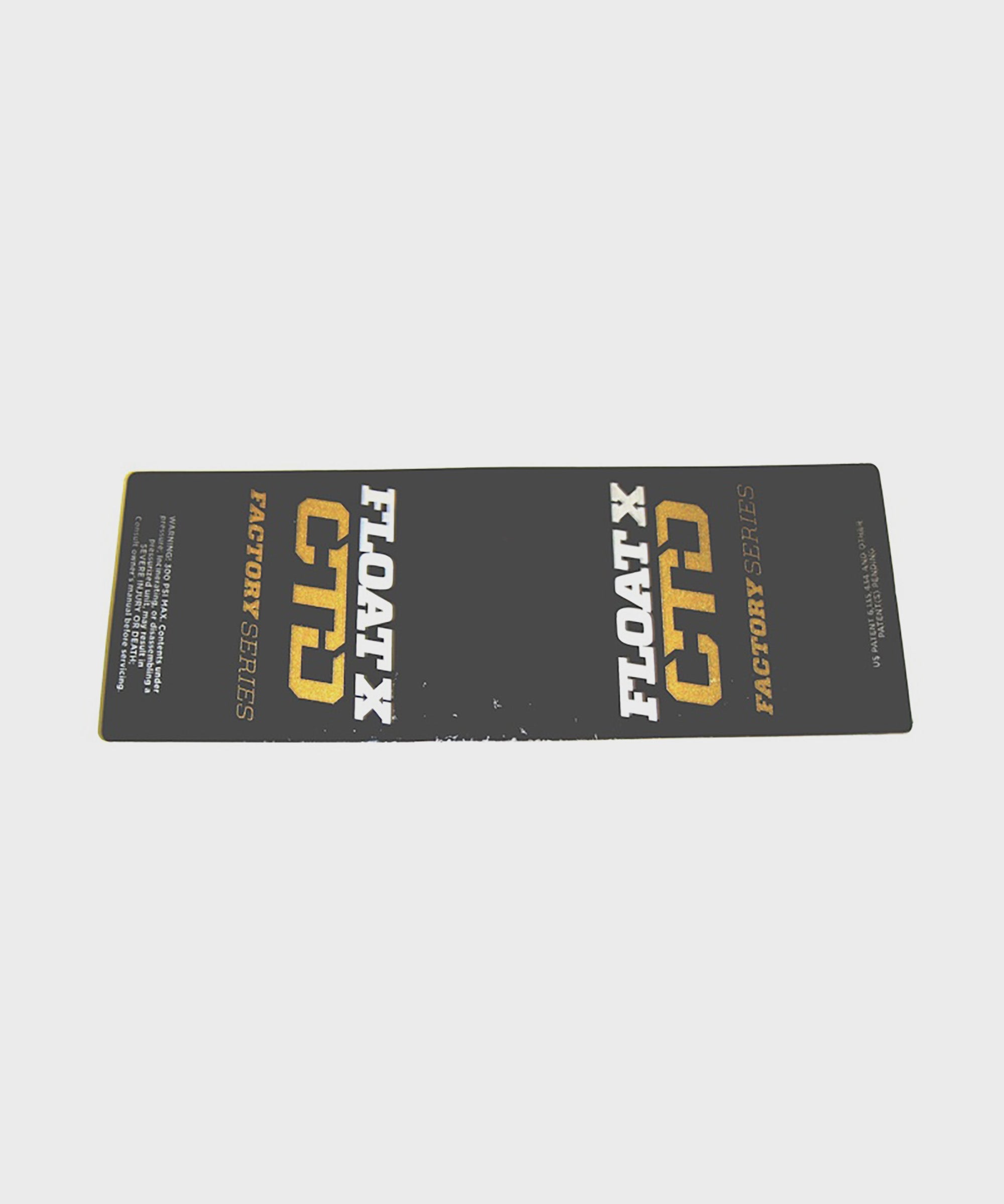 FOX Shock FLOAT X CTD LV Decal 2014 Gold