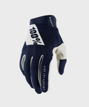 100% Ridefit Gloves Navy / White M
