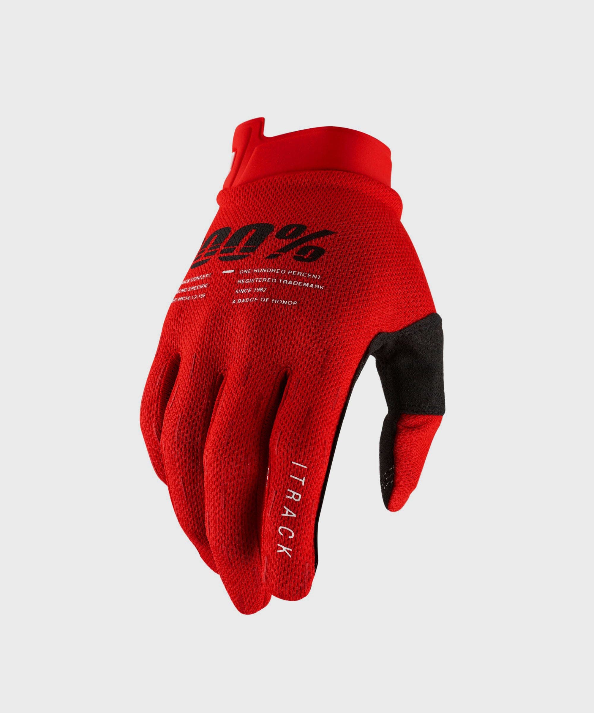 100% iTrack Gloves Red S