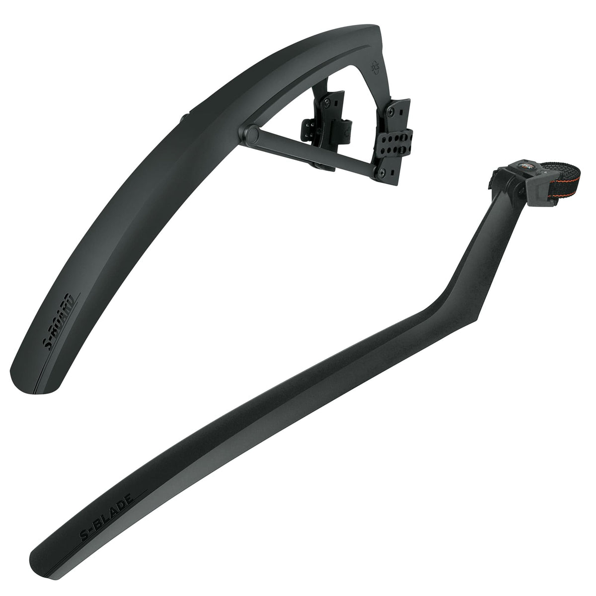 S Board & S Blade Mudguard Set: Black 28"