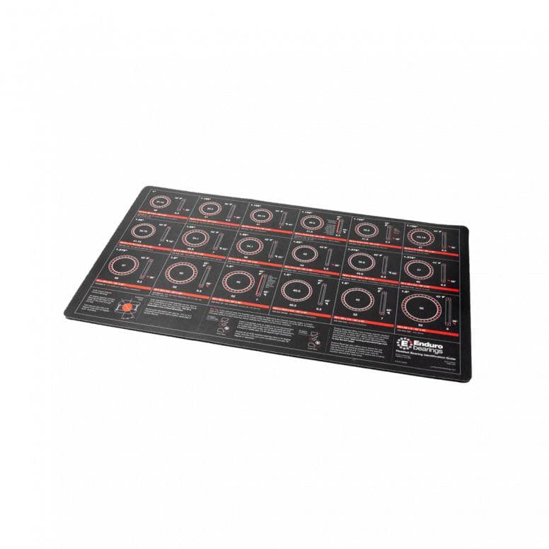 Enduro Bearings Mechanic Workbench Headset Bearing ID Mat - Black -