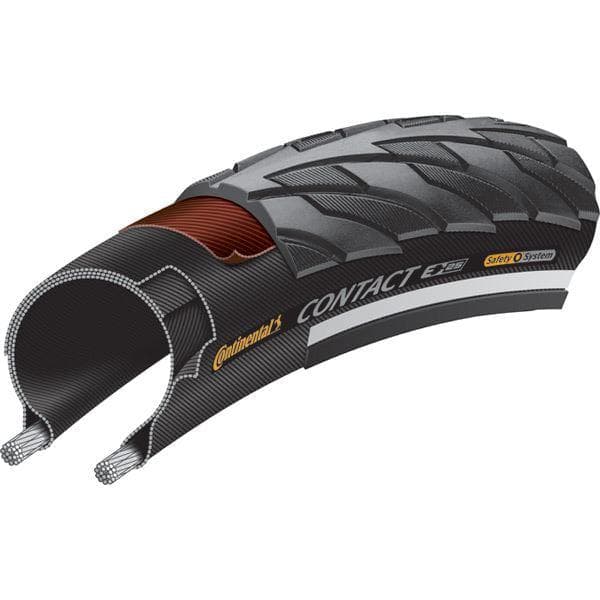Continental contact tyre - wire bead: black/black 700x35c