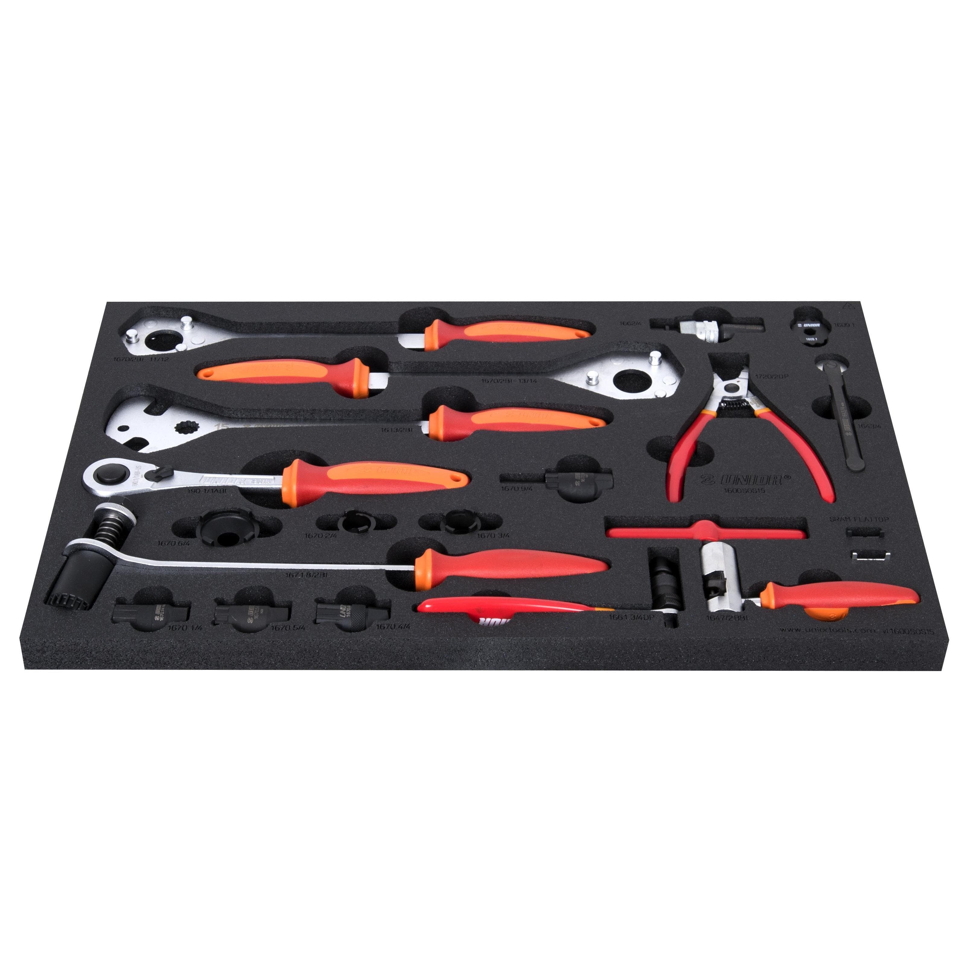 Unior Bike Tool Set In Sos Tool Tray (1600Sos17) 2023: