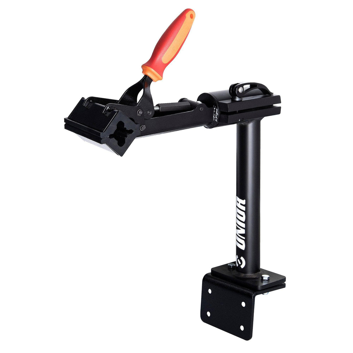 Unior Wall Or Bench Mount Clamp, Manually Adjustable: Red