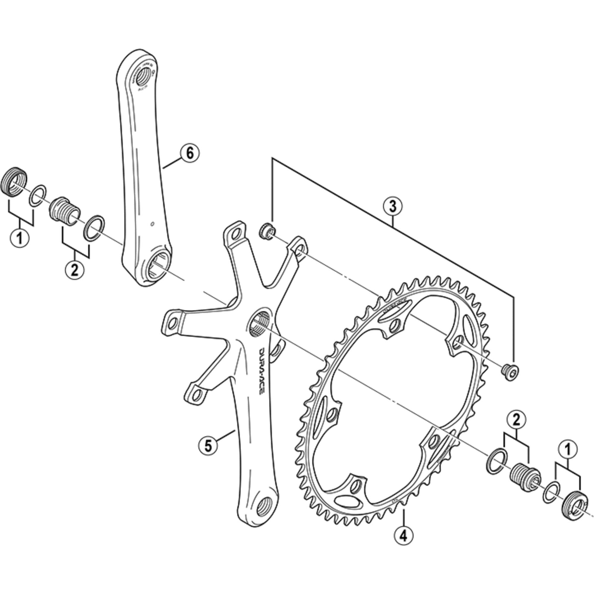 Shimano Spares FC-7710 Dura-Ace Track chainring 50T 1/2 x 3/32 inch