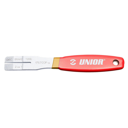 Unior 2 For 1 Disc Brake Tool: Red