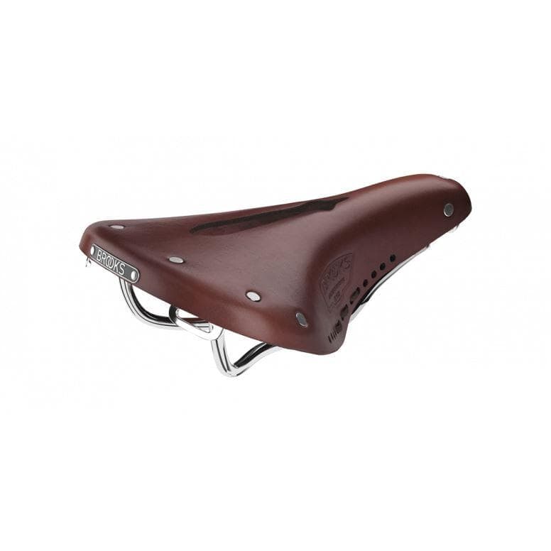 Brooks B17 Carved Short Brown Womens Road Saddle - 176mm