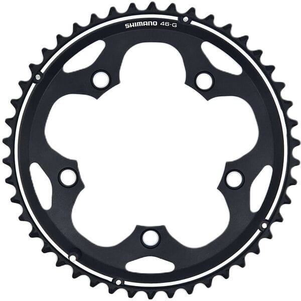 Shimano Non-Series Road FC-CX50 10 speed outer chainring; 46T-G; black