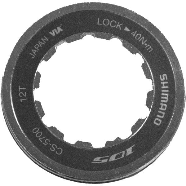 Shimano Spares CS-5700 Lock Ring and Spacer for 12T Top Gear