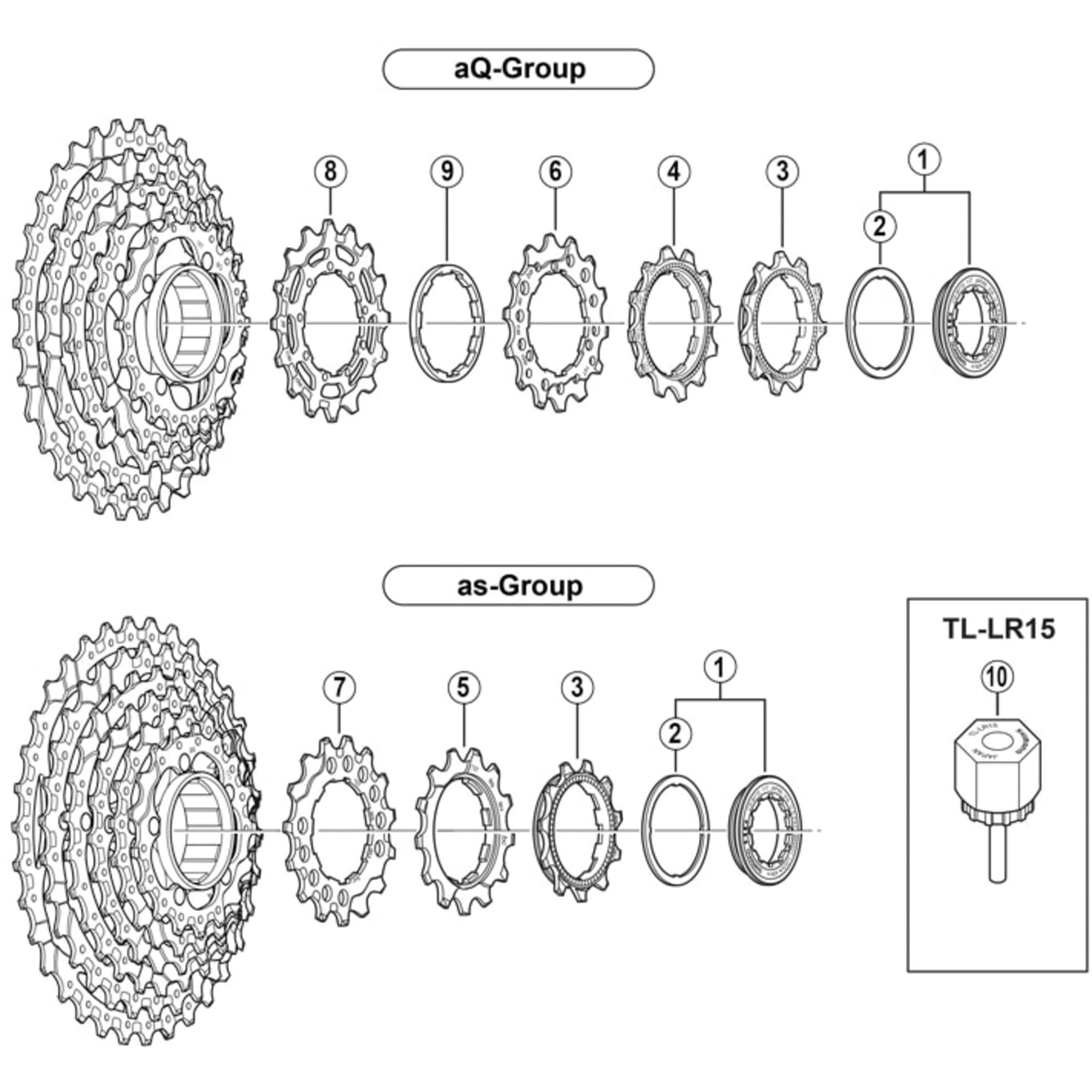 Shimano Spares CS-M760 sprocket 15T