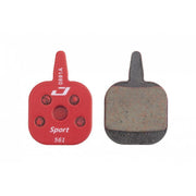 Jagwire Sport Semi-Metallic Disc Pad - Tektro IO - Red