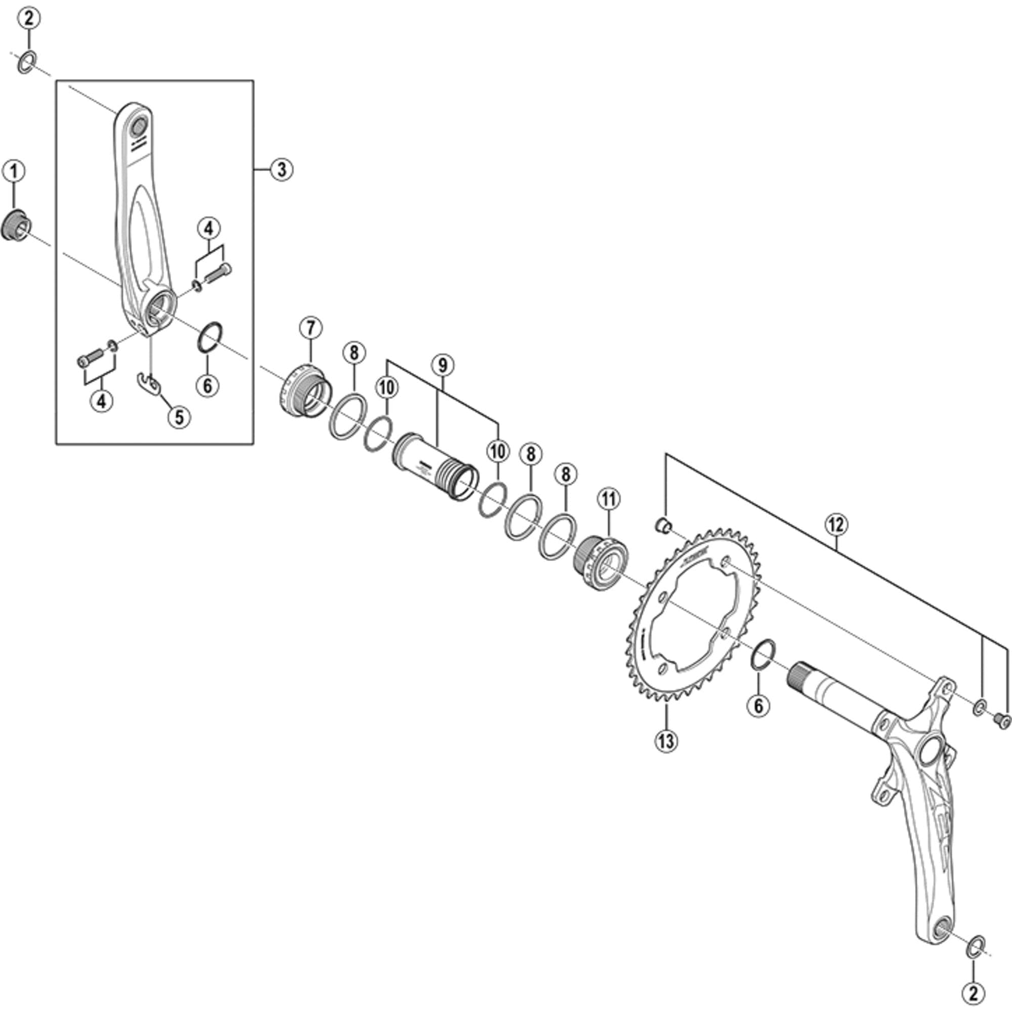 Shimano FC-M640 Chainrings