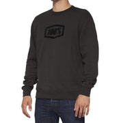 100% Avalanche Pullover Crewneck Fleece Light Black