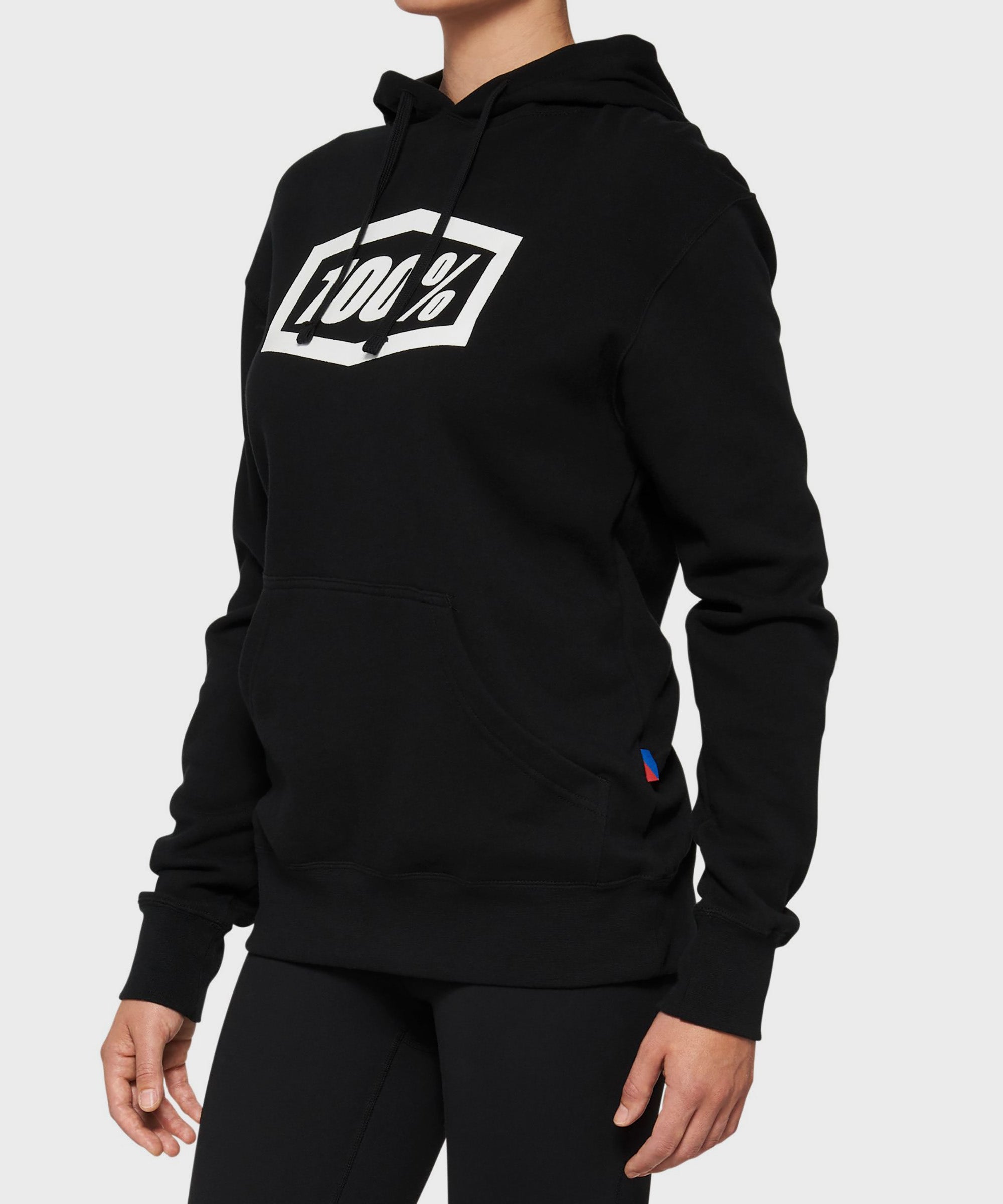 100% ICON Women's Pullover Hoodie Black M